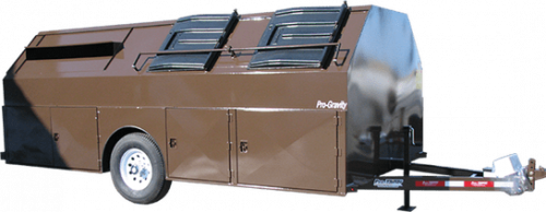 Brown Pro-Gravity Recycling Trailer