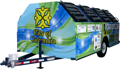 City of Columbia Pro-Gravity Recycling Trailer
