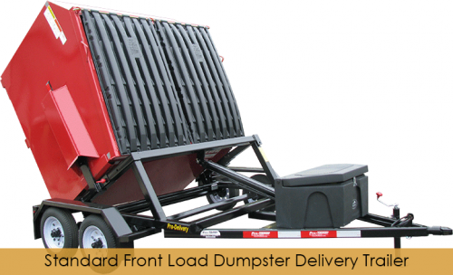 Front Load Dumpster Delivery Trailer