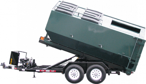 Roll Off Trailer with Recycle Container