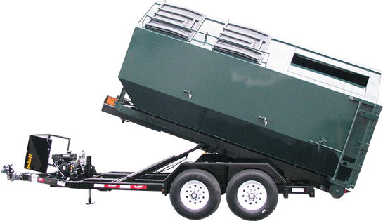 Roll Off Trailer with Recycle Container