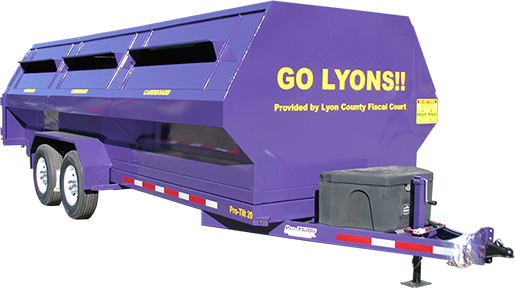 Lyon County Pro-Tilt Recycling Trailer