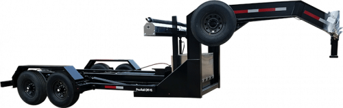 Gooseneck Roll Off Trailer with Spare Tire