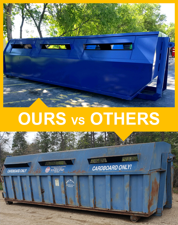 Roll Off Recycle Drop Box Comparison